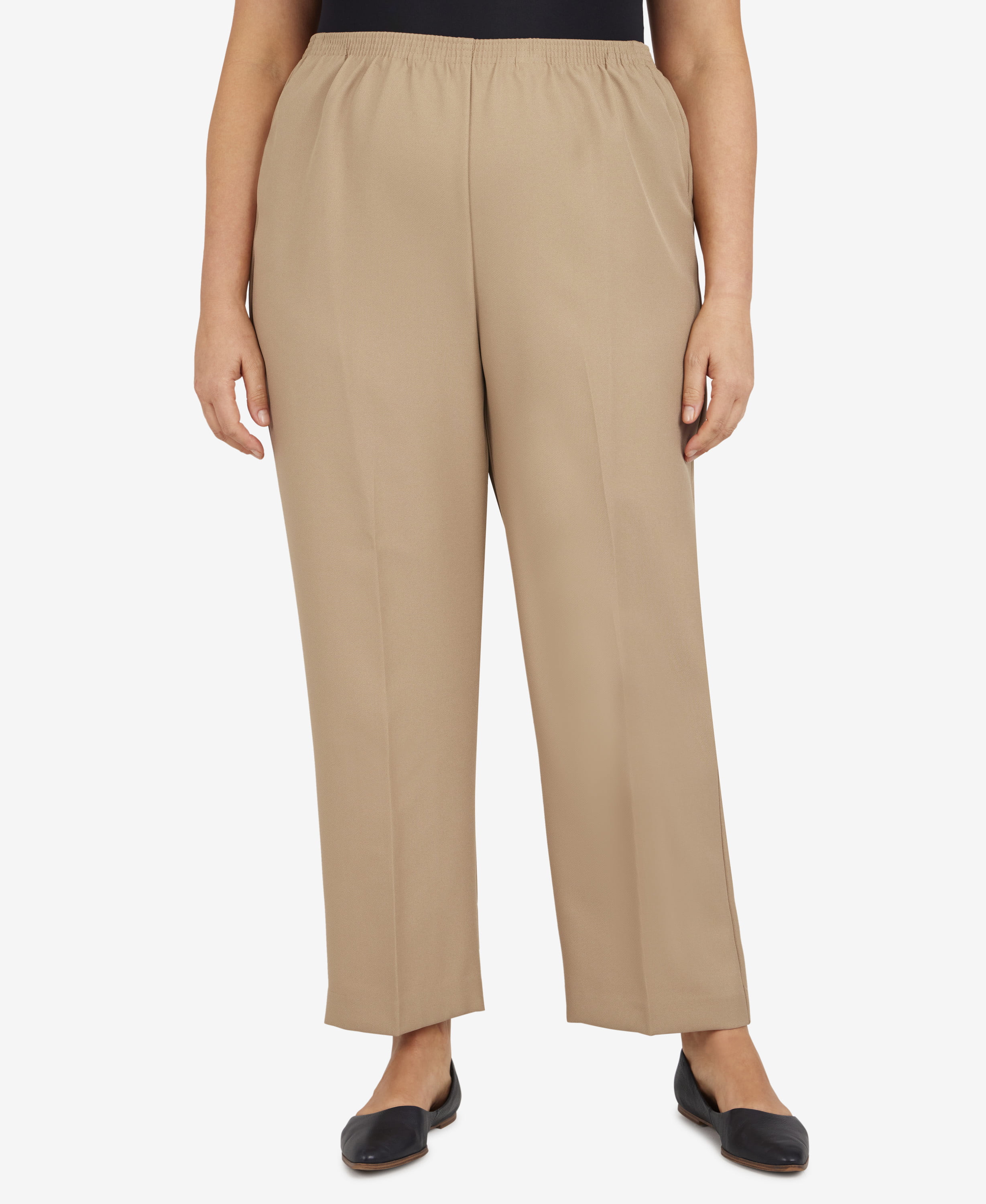 Alfred Dunner Womens Plus-Size Solid Medium Pant - Walmart.com