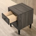 thumbnail image 5 of Furniture of America Seven Wood Nightstand with 2-Drawer, Gray, 5 of 6