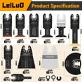 thumbnail image 4 of Kit de cuchillas oscilantes LEILUO, 116 piezas, para DeWalt Makita, 4 of 7