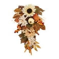 thumbnail image 3 of Swag de de otoño, botín de pared artificial con hojas de arce de calabaza, decoración del hogar, puerta principal para chimeneas de Halloween,, 3 of 8
