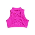 thumbnail image 5 of Yruioon Kids Girls Athletic Gymnastics Outfits 2 Piece Vest Tops with Sweatpants Joggers Set Hot Pink 16, 5 of 7