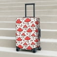 thumbnail image 6 of Logiee Amanita Red Mushroom Print Travel Luggage Cover,Suitcase Protector, Washable Elastic Suitcase Baggage Cover,Closure for Wheeled Suitcase Fit 18-32 Inch Luggage-Large, 6 of 7