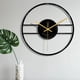 thumbnail image 5 of Relojes de pared Relojes silenciosos Decoración de pared para arte para dormitorio Cafetería Casa de campo Mesita de noche C Negro, 5 of 9