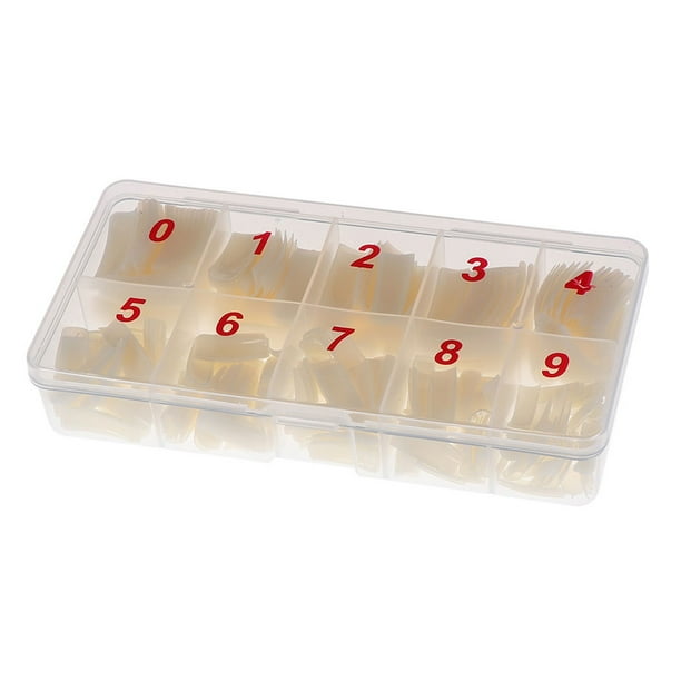 FELTECHELECTR 500 puntas de uñas postizas artificiales, suministros para salones de uñas y creación propia de uñas.
