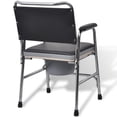 thumbnail image 3 of vidaXL Commode Chair Steel Black, 3 of 5