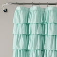 thumbnail image 5 of Lush Decor Ruffle Textured Shower Curtain, 72x72, Ivory, Single, 5 of 11