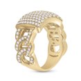 thumbnail image 2 of 10kt Yellow Gold Mens Round Diamond Statement Fashion Ring 2.00 Cttw, 2 of 4