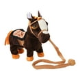 thumbnail image 2 of Interactive Animated Plush Horse with Motorized Motion - Realistic PP Cotton Stuffed Animal with Soothing Sound Effects for Adult Collectors and Thematic Display Enthusiasts, 2 of 6