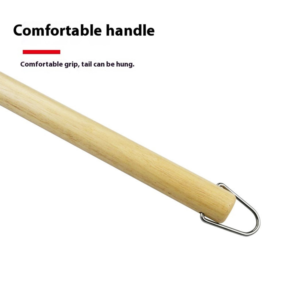 Professional Pizza Oven Brush with Detachable Handle Steel Bristles for Grills