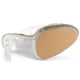 thumbnail image 5 of Sandalias Transparentes Tacón De Bloque Con Plataforma Allegra K Oro 40, 5 of 6