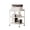 White, variant on Zenira 32 inch 3 Tier Storage Shelf, Freestanding Organizer Rack, Black