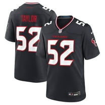 Men's Nike Darrell Taylor  Navy Houston Texans Team Game Jersey