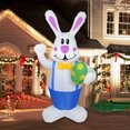 thumbnail image 4 of Felices Decoraciones Patio Inflable Conejo Pascua., 4 of 9