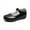 Black, variant on PINQI Girl's Mary Jane School Uniform Shoes Leather Ballet Flats Strap Dress Shoes for Kids Party Wedding