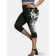 thumbnail image 1 of Leggings Capa Talla Extra Estampado Mariposa Rosegal Leggings de talla grande, 1 of 5