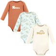 thumbnail image 1 of Hudson Baby Body unisex de algodón de manga larga para bebé Magical Rainbow, paquete de 3, 3-6 meses, 1 of 1