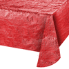 Party Central Club Pack of 12 Metallic Red Rectangular Banquet Party Table Cloths 108"