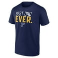 thumbnail image 2 of Men's Navy St. Louis Blues Best Dad Ever T-Shirt, 2 of 3