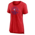 thumbnail image 2 of Women's Red Texas Rangers Selected First Tri-Blend T-Shirt, 2 of 3