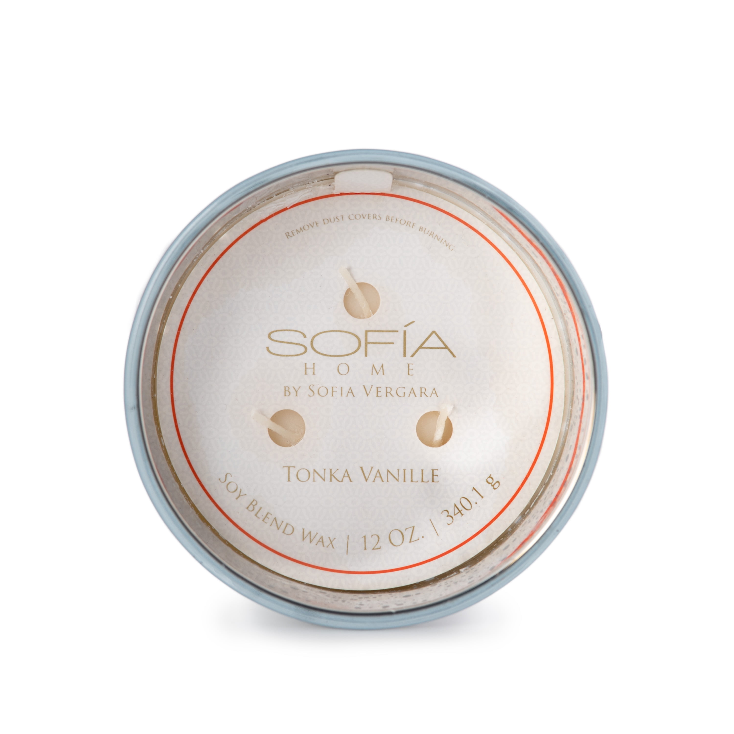 Sofia Home 12oz. 3-Wick Candle Tonka Vanille by Sofia Vergara