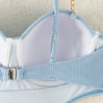 thumbnail image 7 of Uaswgudfs Women's One-Piece Swimsuit with Underwire Support, Side Cutouts, Decorative Chains, and Lower Cutouts for Pool Beachwear Light Blue M, 7 of 7