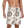 thumbnail image 2 of Sikiie Anchor with Rope Mens Pajama Shorts, Lightweight Lounge Pant with Pockets Soft Sleep Pj Shorts for Men3X-Large, 2 of 6