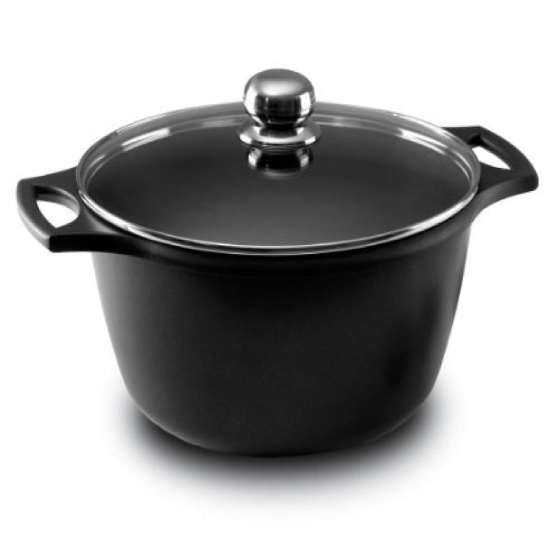 Non Stick Aluminium Deep Stockpot Induction Casserole Pan Cooking Pot With Lid 