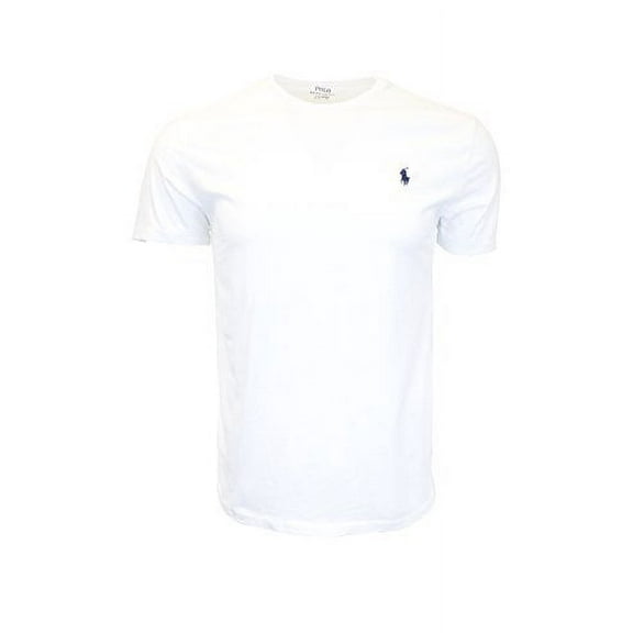 Polo Ralph Lauren Mens Crew Neck T-shirt (Large, White)