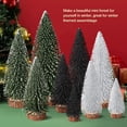thumbnail image 7 of Ayieyill 9Pcs Mini Christmas Trees Christmas Decor Artificial Christmas Decorations with 4 Sizes, Christmas Tree Bottle Brush Trees Christmas Table Decorations (Green Silver Black), 7 of 7