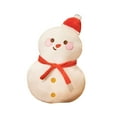 thumbnail image 1 of Cartoon Snowman and Festive Tree Holiday Throw Pillow for Sofa Cushion Seasonal Home, 1 of 5
