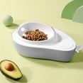 thumbnail image 1 of Automatic Cat Water Dispenser Set, Avocado Shape Cat Bowl Cervical Vertebra Protection Cute Large Caliber Removable  for Kittens for Cats Green,Gray, 1 of 3