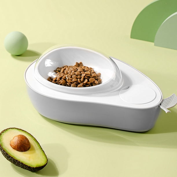 Comedero para gatos con forma de aguacate, comedero para gatos con forma de aguacate, cuenco para gatos con forma de aguacate, cuenco de comida lenta para mascotas, instalación sin esfuerzo