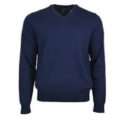 New Brooks Brothers Mens Navy Blue 346 Fit Supima V-Neck Sweater Sz XL XLarge 3629-6