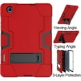 thumbnail image 2 of Mignova for Samsung Galaxy Tab S6 Lite 10.4 inch Case Kids Friendly Heavy Duty Drop Shock Proof Armor Defender for Samsung Tab S6 Lite 10.4 inch 2020 2022 Model SM-P610 P613 P615 T619 (Red+Black), 2 of 6