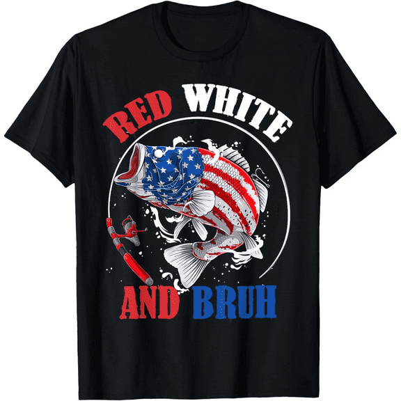 SEIKEMS Red White And Bruh 4th Of July America Patriotic Unisex T-Shirt