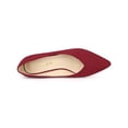 thumbnail image 4 of BLISSFUL STEP Women's Pointy Toe Slip-on Low Block Heels Pumps, 4 of 6