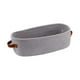 thumbnail image 2 of Canasta tejida de algodón con asas, cesta de almacenamiento, contenedor de organizador de baño para el hogar Gris, 2 of 8