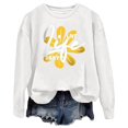 thumbnail image 5 of XIAOCHA Womens sweatshirts flower Graphic Letter Print Crewneck Sweatshirt oversized Long Sleeve Pullover sport sweatshirt streetwear Daily, 5 of 5