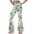 thumbnail image 3 of FKELYI Cactus Plants Print Bell Bottom Yoga Pants Leggings Pants for Women Girls Wide Leg Flare Leggings Tummy Control Sweatpants Athletic Leggings for Running Hiking, XL, 3 of 7