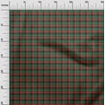 thumbnail image 3 of oneOone Cotton Cambric Dark Green Fabric Check Quilting Supplies Print Sewing Fabric By The Yard 56 Inch Wide, 3 of 4