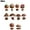 20pcs, variant on Santa Hot Balloon Christmas Ornaments, 2D Acrylic Pendant Decor, Festive Hanging for Yard