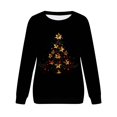 thumbnail image 2 of Sudadera sin capucha Gibobby Yoga Mujer Navidad Rosa Dorado M, 2 of 4