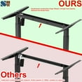 thumbnail image 3 of SHW 55-Inch L-Shaped Electric Height Adjustable Standing Desk with Right Facing Corner, White, 3 of 5