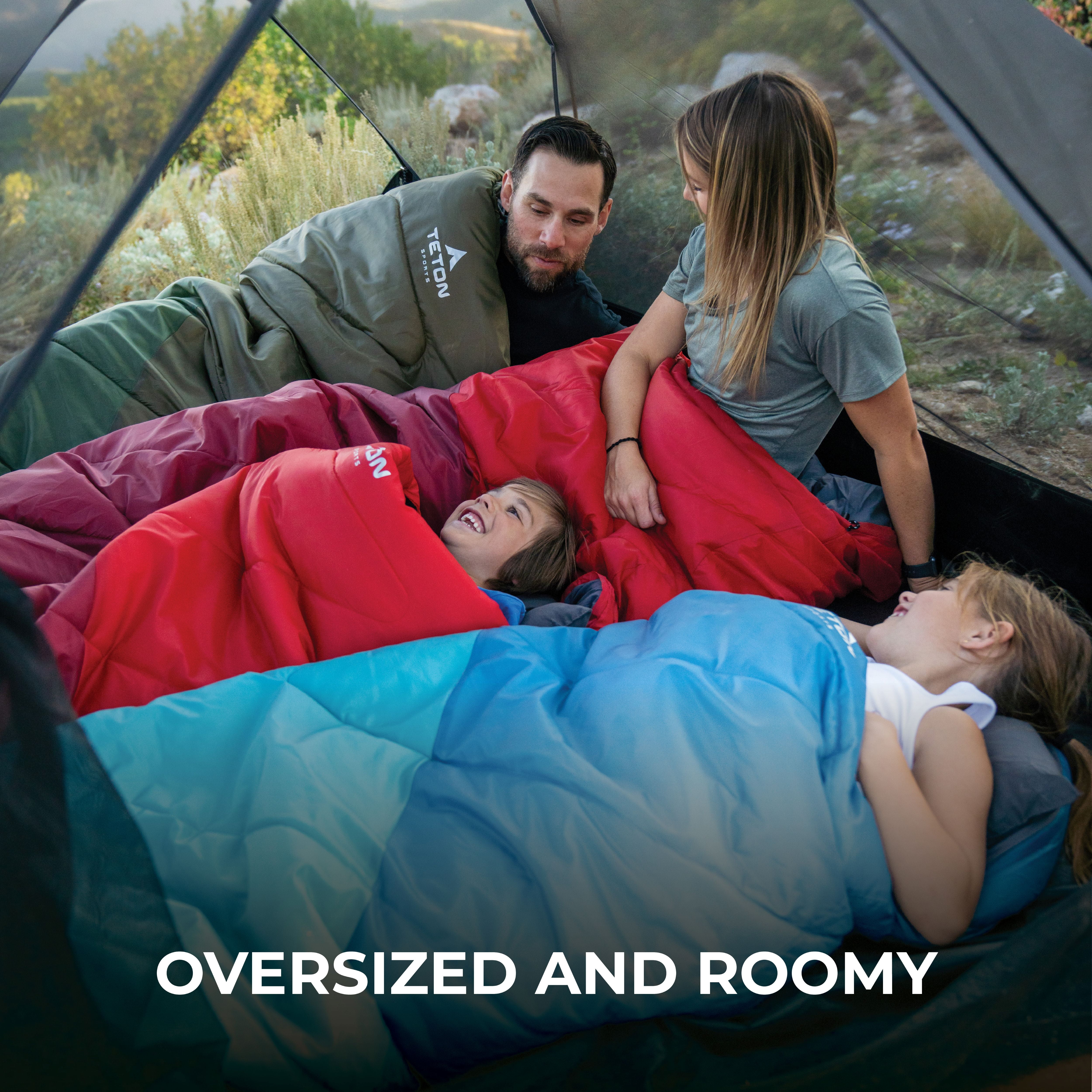 Teton Everyday Celsius XL 40*F Sleeping Bag, Lagoon Blue