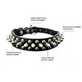 thumbnail image 2 of Collar Perro Con Picos De Metal Raza Pequeña Con Cadena 1.2m, 2 of 7