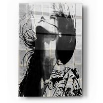 Epic Art 'Wild Flower' by Loui Jover, Acrylic Glass Wall Art, 12"x16"