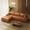Brown, variant on Patbrela 106" Sectional Couch for Living Room, L-Shaped Boneless Cloud Couch Corduroy Modern Sectional Sofa with Deep Seat and Thickened Cushion, No Assembly Required, Black