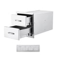 thumbnail image 1 of Yiwa Triple Access BBQ Drawers, Flush Mount Design with Stainless Steel Handles for Outdoor Kitchen Islands, 1 of 7