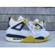 thumbnail image 2 of N I-K-E A i r-Jor-dan 4 Retro Vivid Sulfur White Sneakers AQ9129-101 Women's Size 8, 2 of 6
