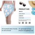 thumbnail image 7 of Disketp Cartoon Sushi Women Swimsuit Cover Up Short Chiffon Summer Beach Sarong Bikini Wrap Skirt Bathing Suit, 7 of 7